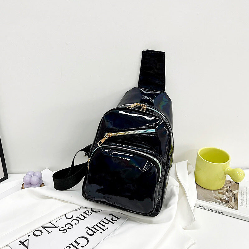 Wholesale New PVC Sports Messenger Laser Chest Bag
